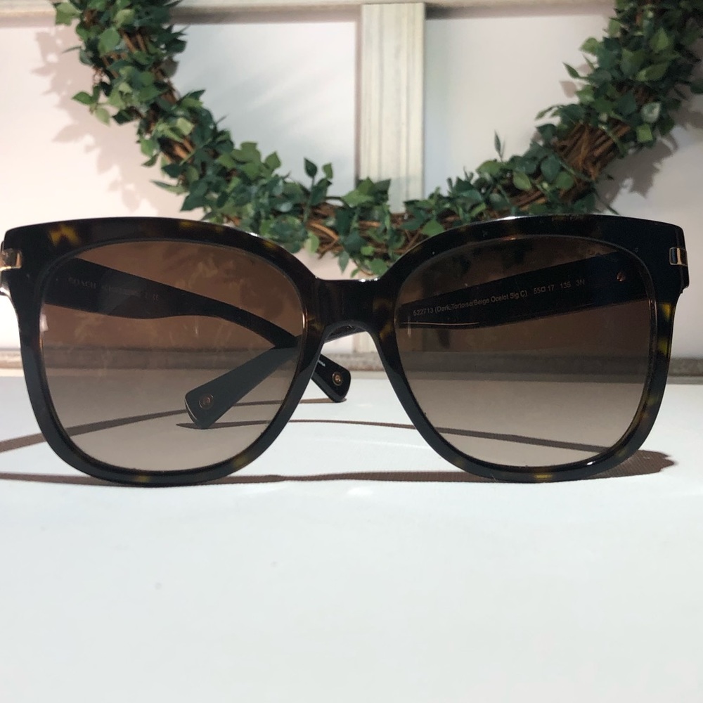 COACH Tortoise Shell Sunglasses
